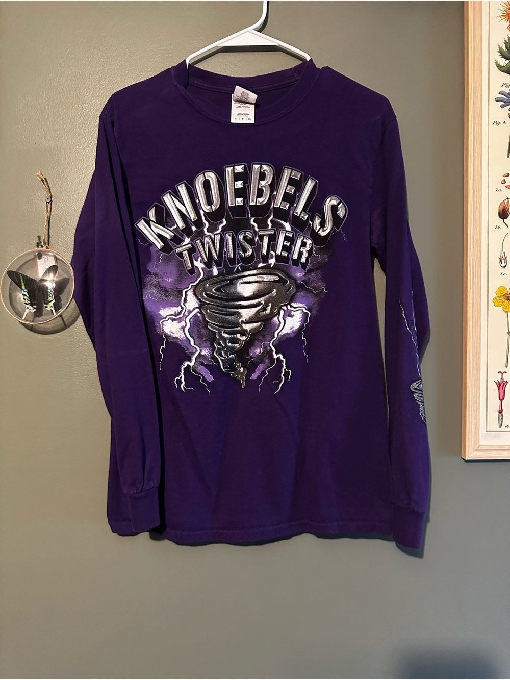 ⭐️ Knoebels Twister Purple Long-Sleeve Tee